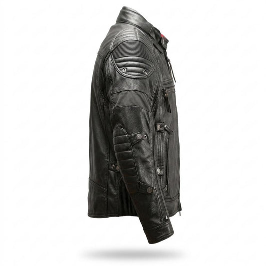 Allsaints Leather - Vonat | Padded Functional Leather Jacket Men