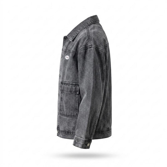 Allsaints Leather - Ellin | Washed-Out Button-Front Denim Jacket Men