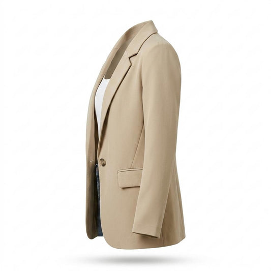Allsaints Leather - Tiren | Single-Breasted Notched Lapel Blazer Women