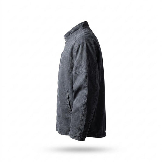 Allsaints Leather - Cozun | Zip-Up Washed Jacket Unisex
