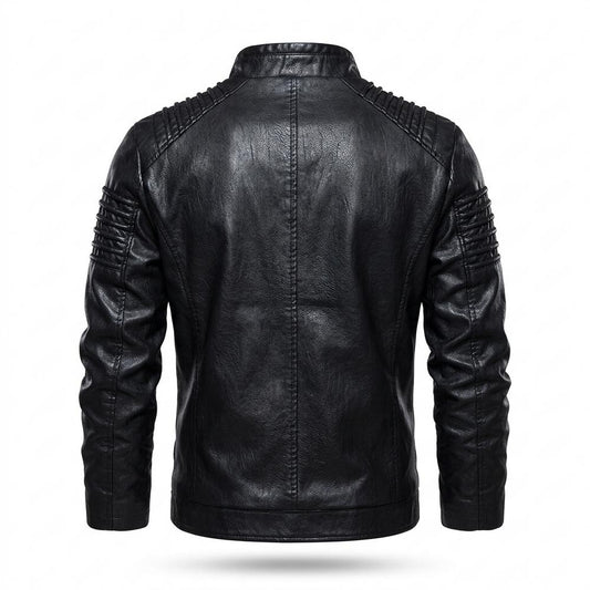 Allsaints Leather - Defet | Quilted Fitted Leather Jacket Men