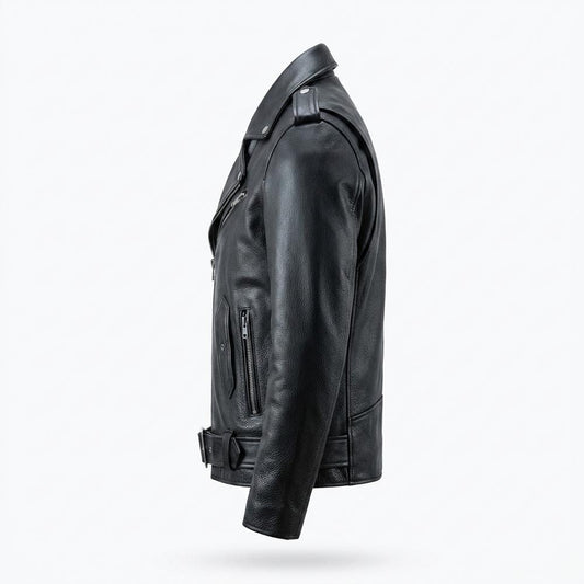 Allsaints Leather - Zegov | Asymmetrical Belted Leather Jacket Unisex