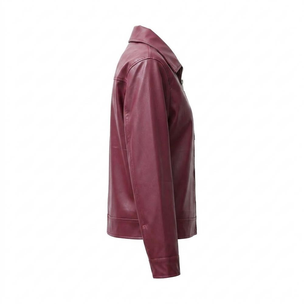 Allsaints Leather - Miren | Zip-Up Collared Leather Jacket Unisex