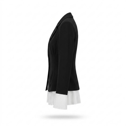 Allsaints Leather - Laven | Tailored Pleated-Hem Blazer Women