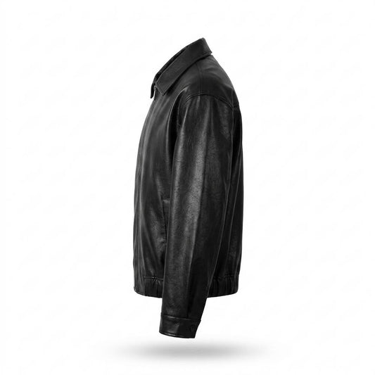 Allsaints Leather - Nosel | Zip-Up Collared Leather Jacket Unisex