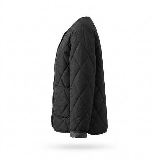 Allsaints Leather - Nokar | Quilted Collarless Jacket Women