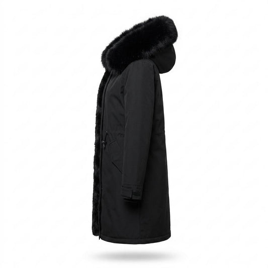 Allsaints Leather - Zasil | Plush-Lined Hooded Coat Women