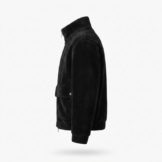Allsaints Leather - Lotir | Fleece Zip-Up Jacket Men