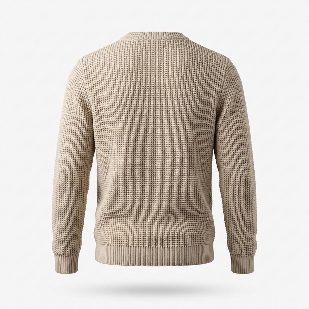 Allsaints Leather - Novan | Textured Knit Crewneck Sweater Men