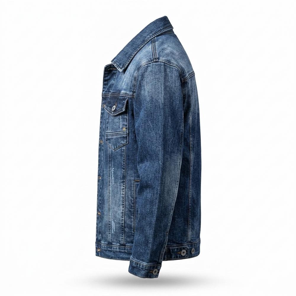 Allsaints Leather - Taver | Washed Button-Front Denim Jacket Men