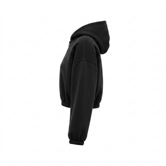 Allsaints Leather - Ravin | Cropped Zip-Up Hoodie Women