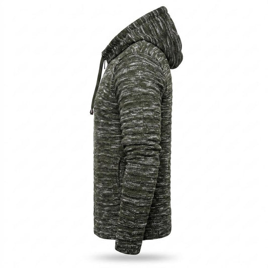 Allsaints Leather - Rufil | Heathered Knitted Hoodie Men