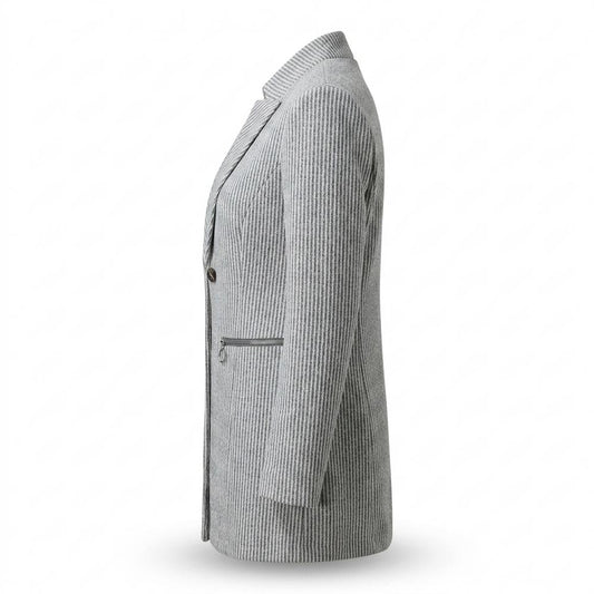 Allsaints Leather - Nomir | Striped Single-Breasted Blazer Women
