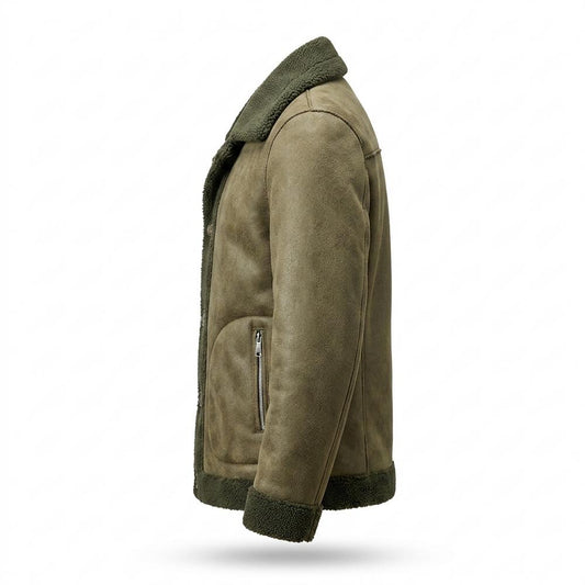 Allsaints Leather - Senor | Reversible Sherpa-Lined Jacket Men