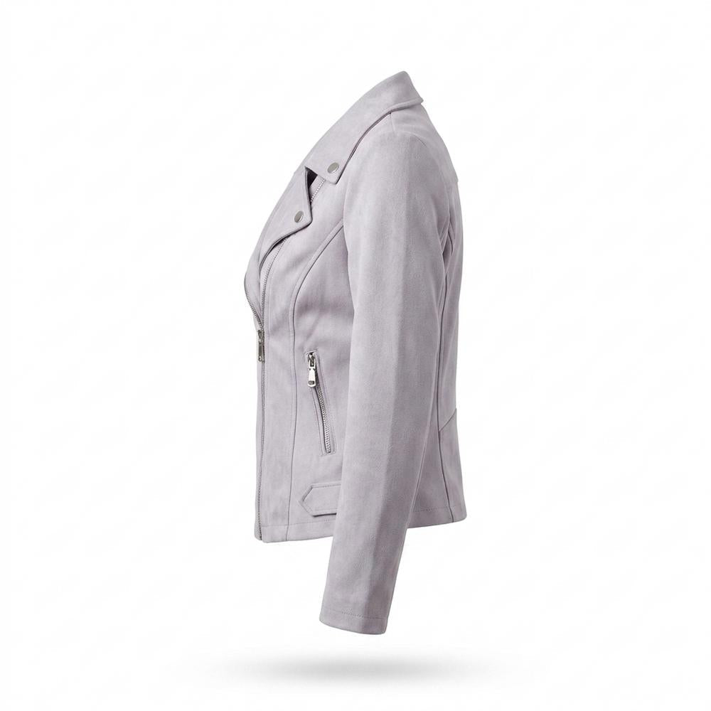 Allsaints Leather - Elsen | Asymmetrical Faux Suede Jacket Women