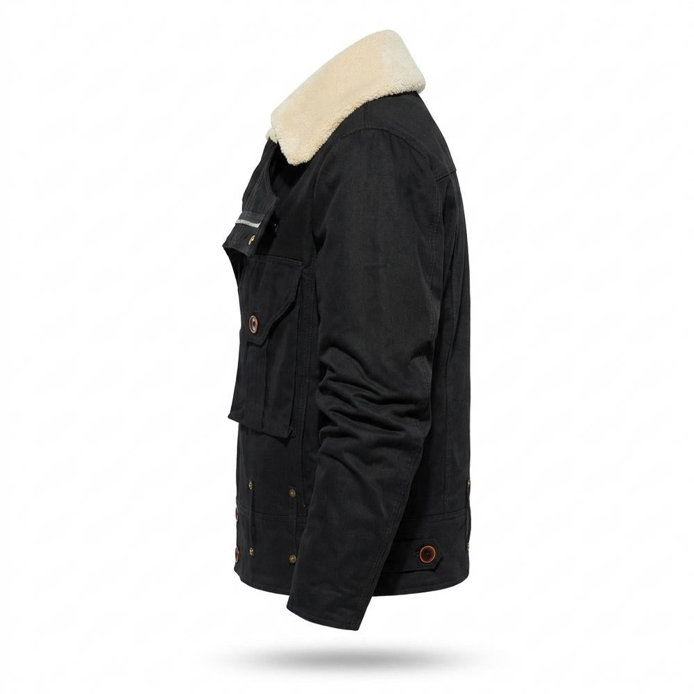 Allsaints Leather - Lamor | Sherpa-Lined Button-Front Jacket Men