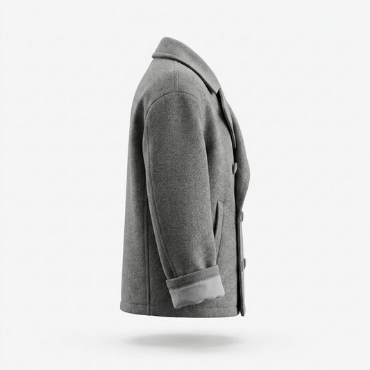Allsaints Leather - Zaram | Double-Breasted Thickened Coat Men