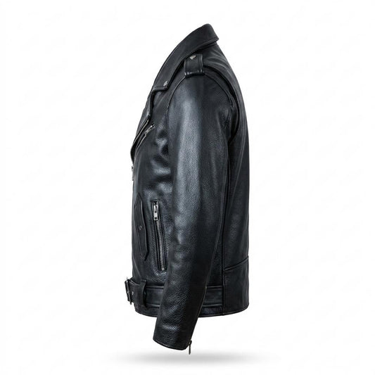 Allsaints Leather - Nolin | Asymmetrical Belted Leather Jacket Men