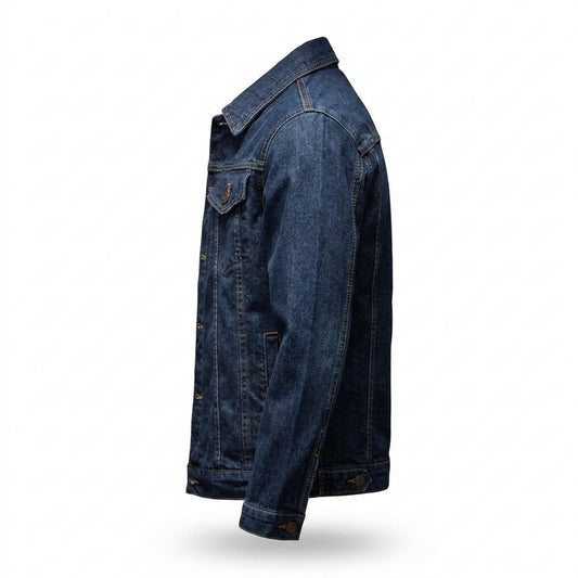 Allsaints Leather - Rasen | Button-Front Slim-Fit Denim Jacket Men