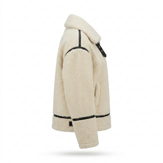Allsaints Leather - Nosol | Sherpa Contrast-Trim Jacket Women