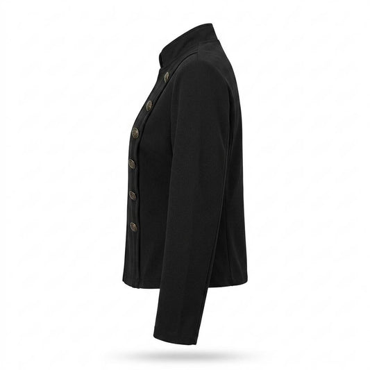 Allsaints Leather - Zelor | Double-Breasted Stand-Collar Jacket Women