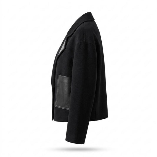 Allsaints Leather - Rasan | Cropped Leather-Paneled Jacket Women