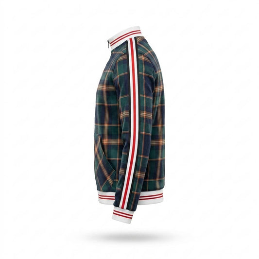 Allsaints Leather - Vahal | Plaid Zip-Up Jacket Unisex