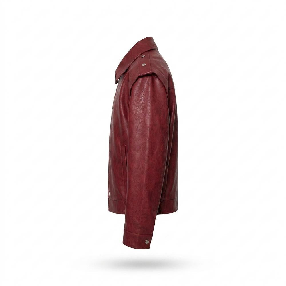 Allsaints Leather - Vehil | Zip-Up Faux-Leather Leather Jacket Men