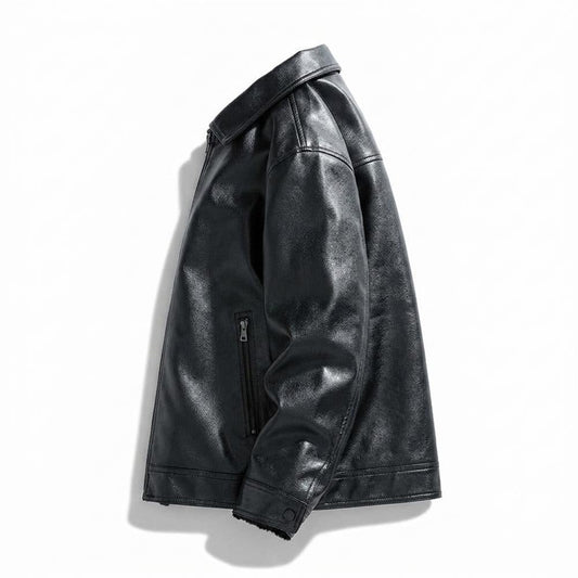 Allsaints Leather - Kesan | Sherpa-Lined Zip-Up Leather Jacket Men