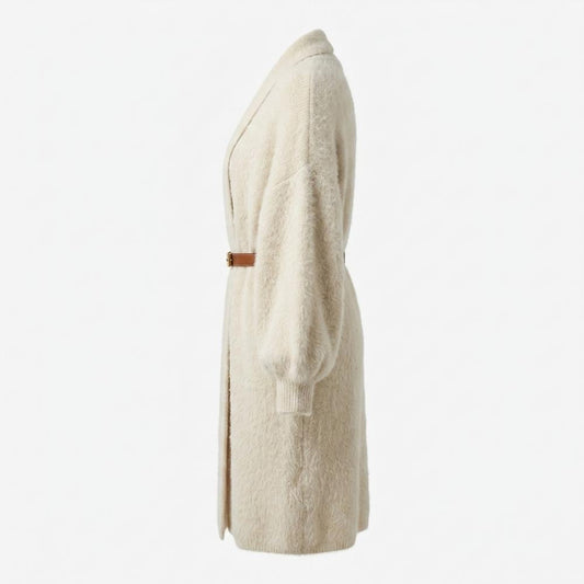 Allsaints Leather - Vemel | Fluffy Belted Knit Cardigan Women