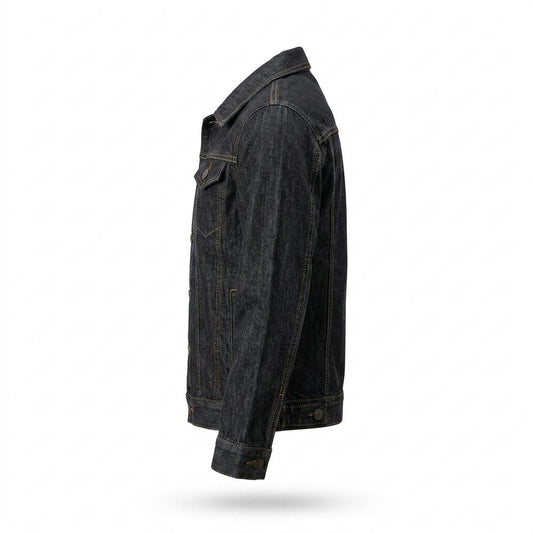Allsaints Leather - Salom | Buttoned Slim-Fit Denim Jacket Men