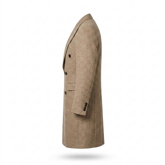Allsaints Leather - Kasin | Double-Breasted Textured Coat Men