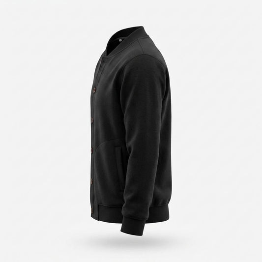 Allsaints Leather - Nekar | Button-Front Fleece Jacket Men