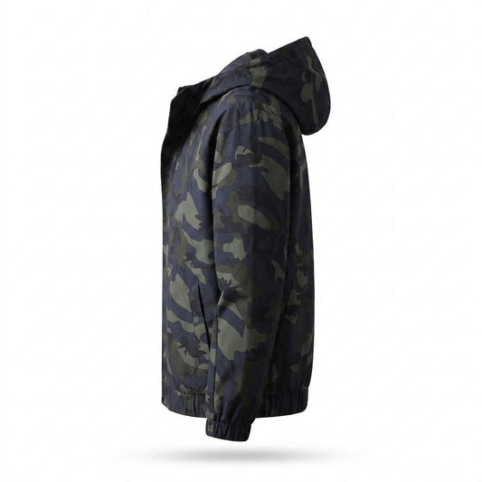 Allsaints Leather - Talin | Hooded Camouflage Jacket Men