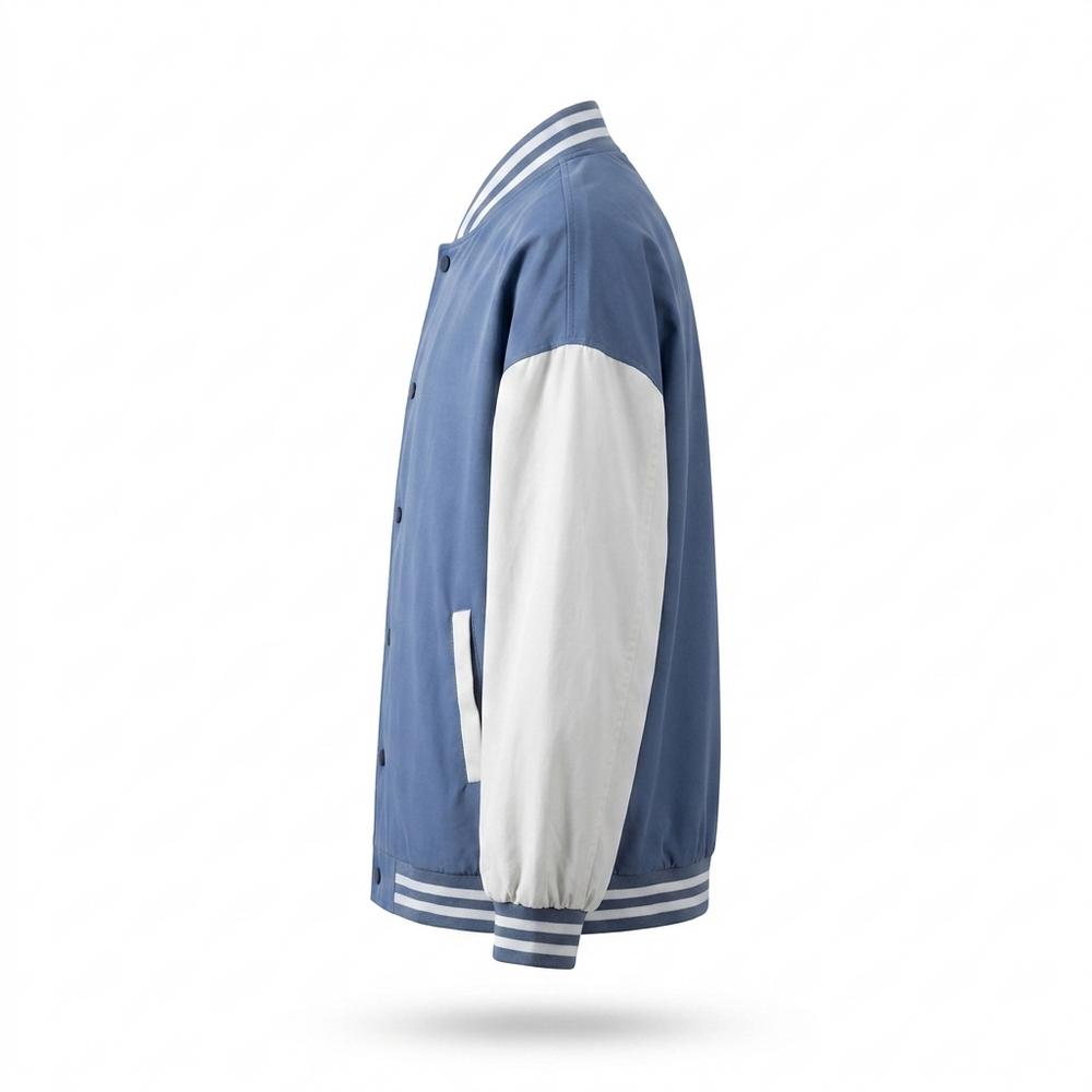 Allsaints Leather - Selen | Two-Tone Striped-Trim Jacket Unisex