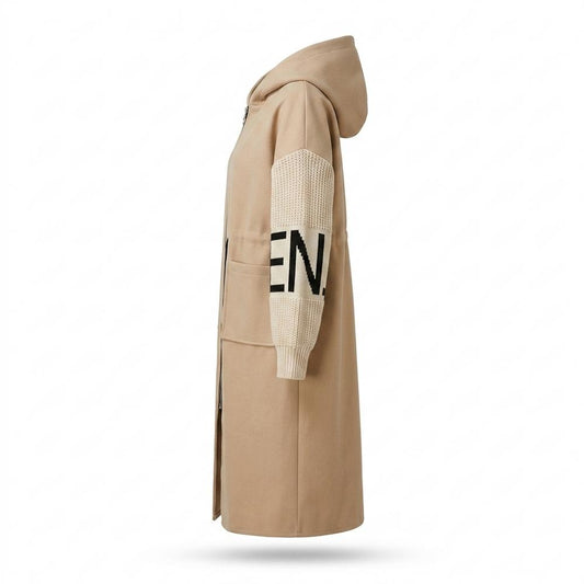 Allsaints Leather - Kanor | Hooded Knit-Sleeve Coat Women