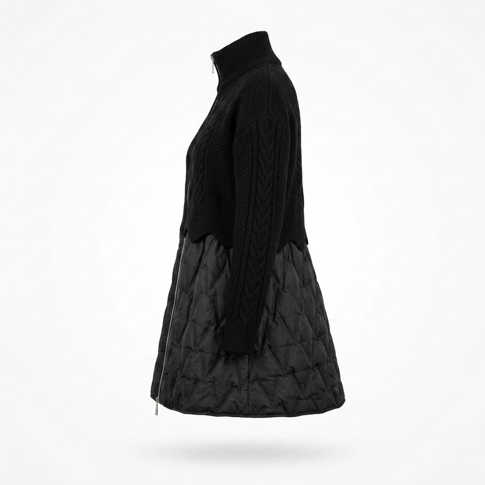Allsaints Leather - Vavar | Mixed-Media Quilted Jacket Women