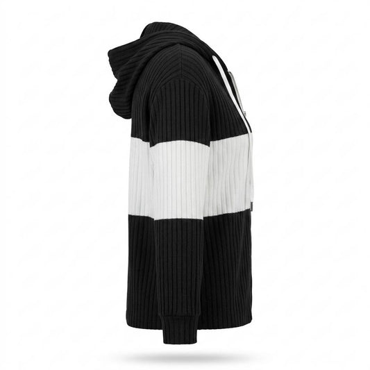 Allsaints Leather - Nomor | Ribbed Color-Blocked Knit Cardigan Women
