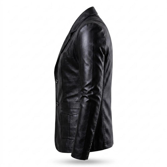Allsaints Leather - Ramar | PU Leather Tailored Blazer Men