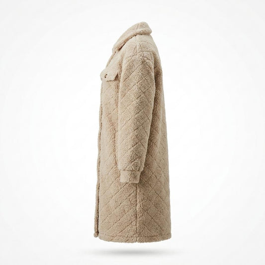 Allsaints Leather - Rodar | Quilted Plush Coat Women