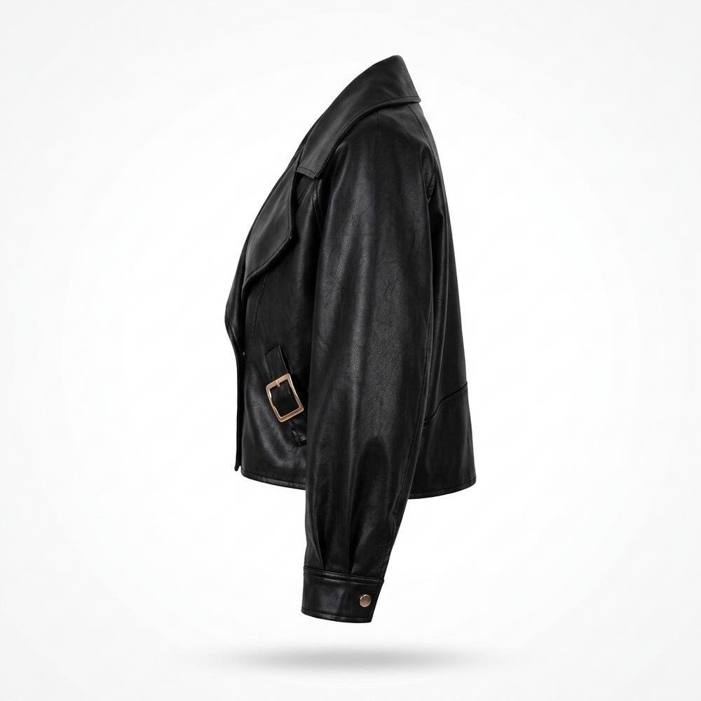 Allsaints Leather - Vasol | Relaxed-Fit Cropped Leather Jacket Women