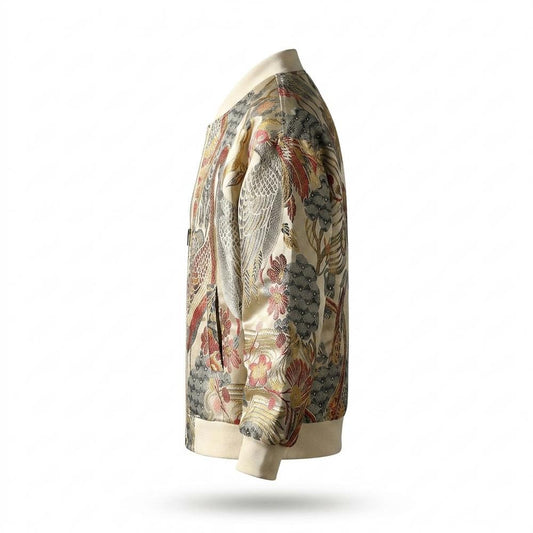 Allsaints Leather - Kafal | Embroidered Zip-Up Jacket Unisex