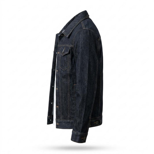 Allsaints Leather - Level | Button-Front Slim-Fit Denim Jacket Unisex