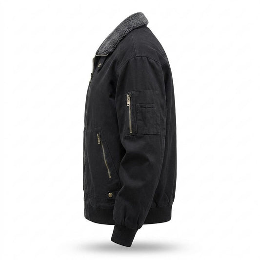 Allsaints Leather - Casan | Sherpa-Lined Bomber-Style Jacket Men
