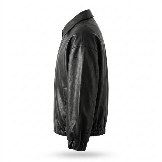 Allsaints Leather - Lysan | Zip-Up Collared Leather Jacket Unisex