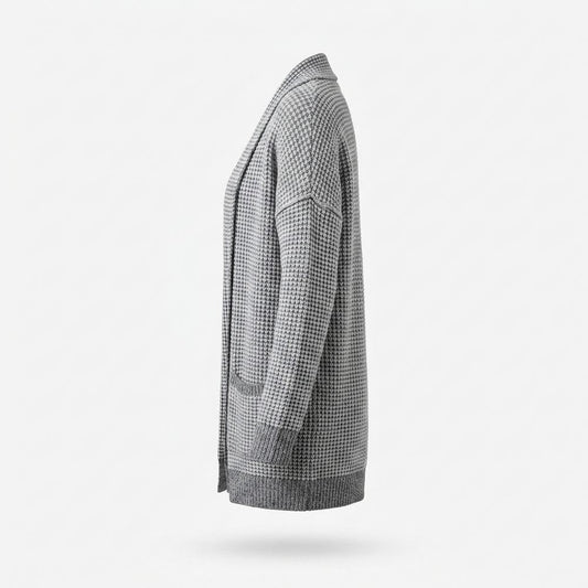 Allsaints Leather - Carev | Structured Open-Front Knit Cardigan Women
