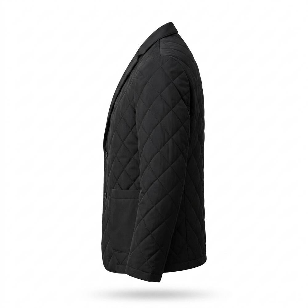 Allsaints Leather - Kaser | Quilted Tailored Blazer Men