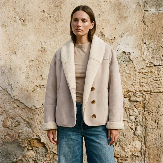Allsaints Leather - Rilin | Shearling-Lined Faux Suede Jacket Women