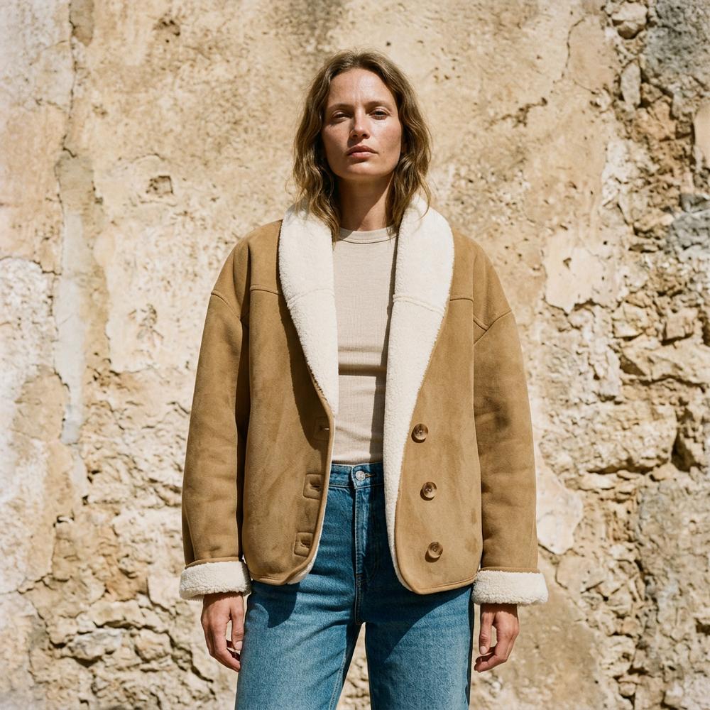 Allsaints Leather - Rilin | Shearling-Lined Faux Suede Jacket Women