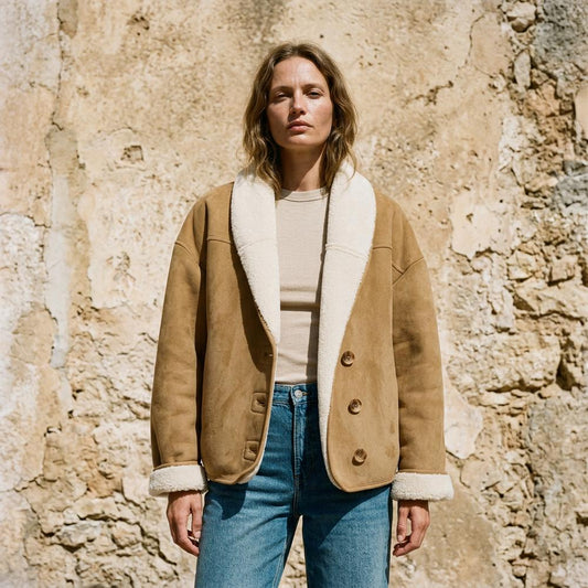 Allsaints Leather - Rilin | Shearling-Lined Faux Suede Jacket Women